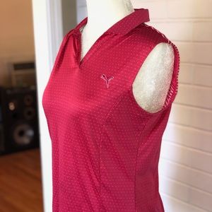 Pink Puma Golf Shirt/Athletic Shirt Sleeveless